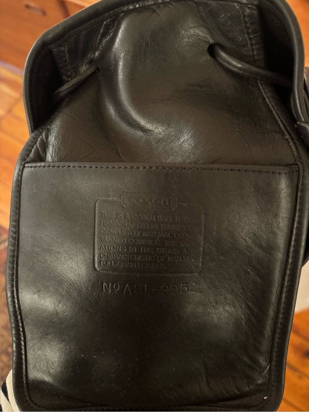 Vintage Coach Bucket Bag with Drawstring #9952 - Picture 9 of 9
